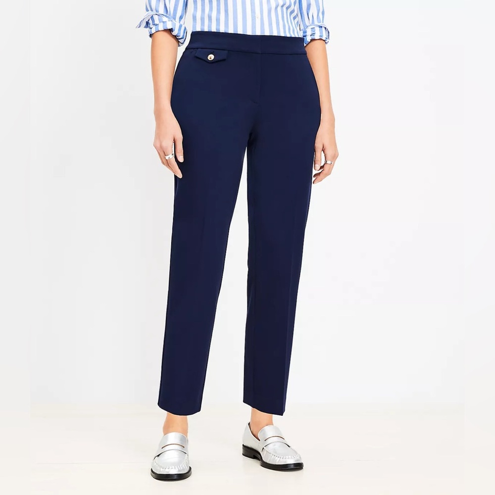 Loft Navy Blue Trousers